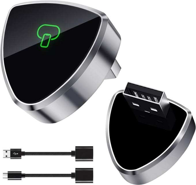 Draadloze CarPlay & Android Auto Adapter 2-in-1: Van Bedraad naar Draadloos, Plug & Play, Snelle Verbinding