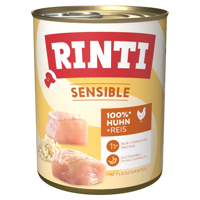 6x800g Rinti Sensible Kip & Rijst
