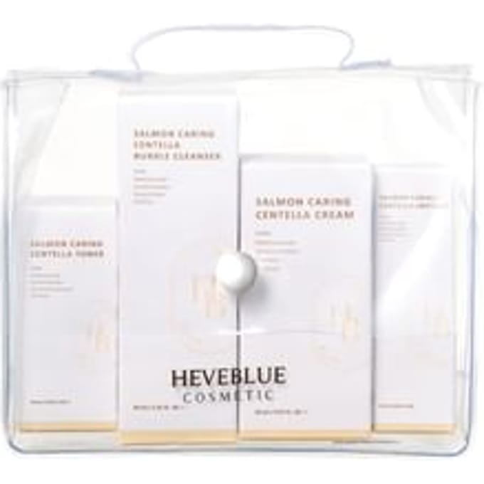 HEVEBLUE - Salmon Caring Centella Special Travel Kit Bag Set - Huidverzorgingsset