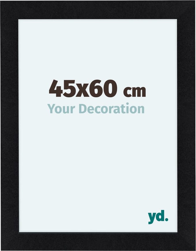 Your Decoration - Fotolijst 45x60 cm - MDF - Zwart Mat - Como