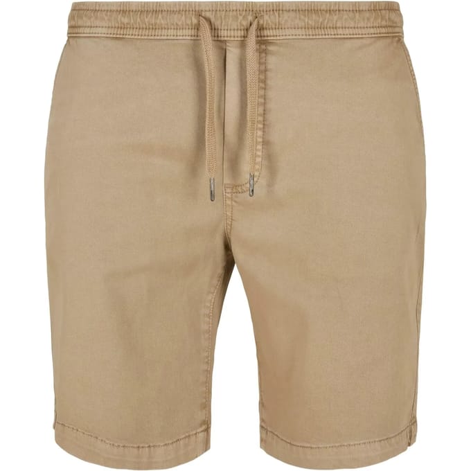 Urban Classics - Stretch Twill Joggshorts Korte broek - XS - Beige