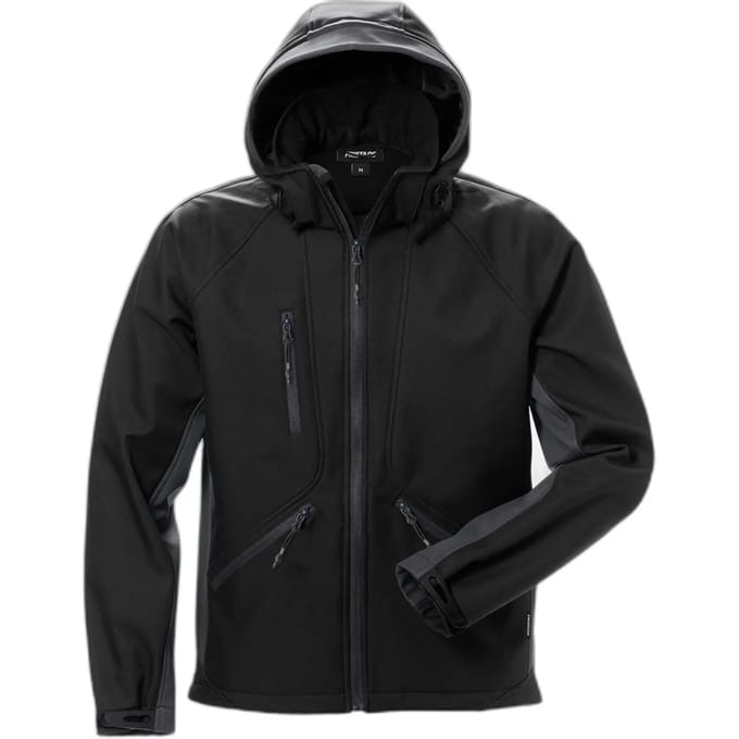 Fristads Softshelljack 1414 Shi - Zwart/Grijs - S