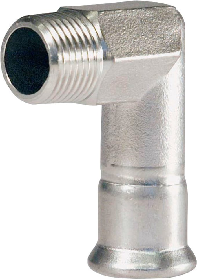 BONFIX knie 22 mm 3/4 inch M-Press RVS
