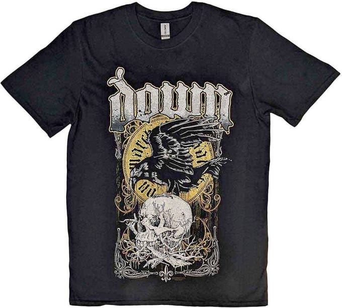 Down - Swamp Skull Heren Tshirt - L - Zwart
