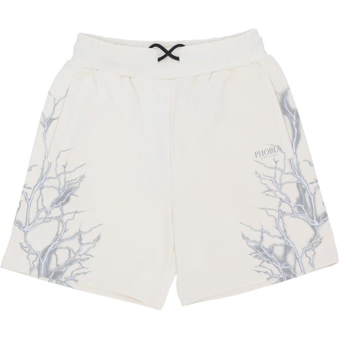 Herenbroeken Reflecterende Lightning Shorts Off White