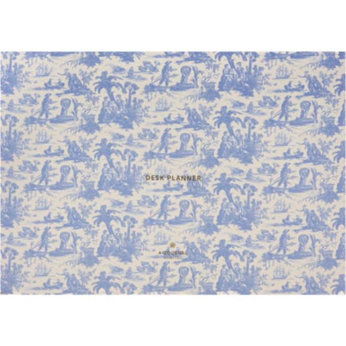 A-Journal - Weekplanner - Bureau - Toile de Jouy