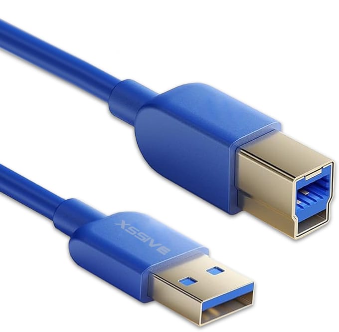 USB naar USB B Kabel - 3.0 - 1 Meter - USB 3.0 A naar USB 3.0 B - 5Gbps Datakabel - Voor o.a USB Hub, Monitor, SSD, Harde Schijf, Printerkabel