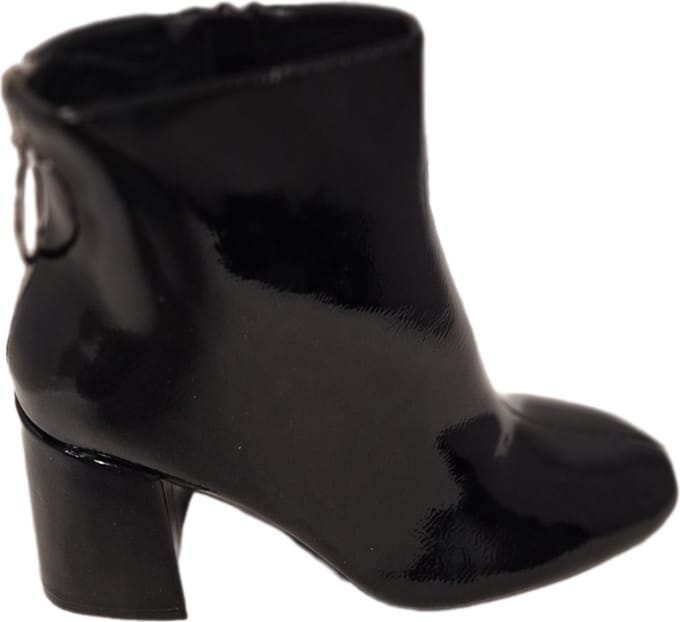 LUCKYSHOES-ENKELBOOTS-BLACKMIRROR-HAK 8CM-37