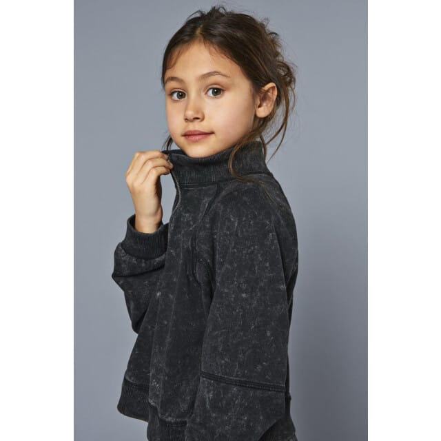 Only Kogdonna ls half zip washed swt -