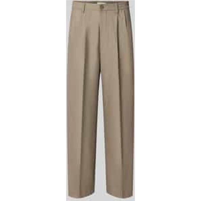 straight fit broek met viscose, model 'Grant'