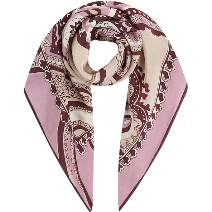 Summum - Satijnen sjaal met paisleyprint 8s1105-8617