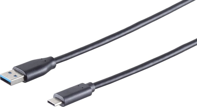 USB Kabel, 3.1 C-Stecker - 3.0 A-Stecker, 0,5m
