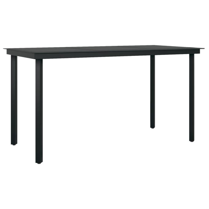 vidaXL - 7-delige - Tuinset - zwart