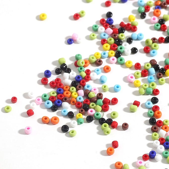1000 STKS 2 mm R-ainbow DIY Veelkleurige Ball Kralen voor Crafting String Present Gift blue