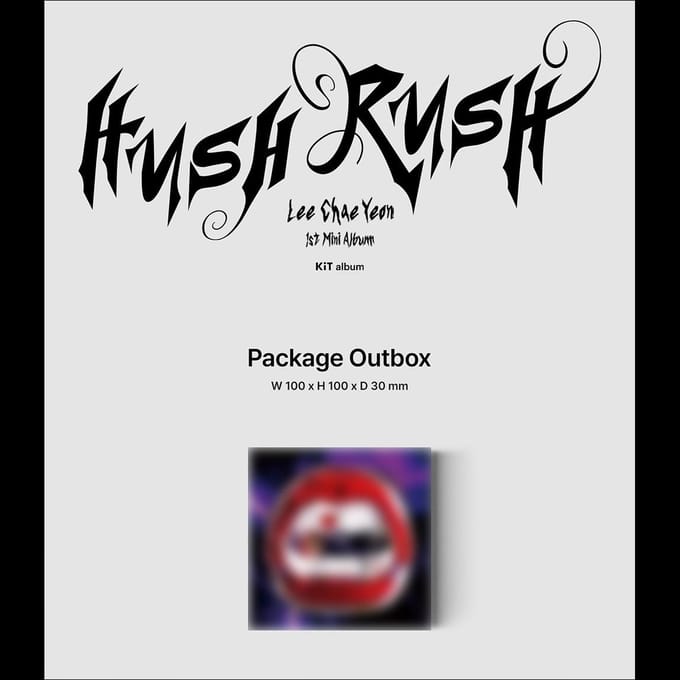 LEE CHAE YEON [HUSH RUSH] Version Kit Kit ver. black