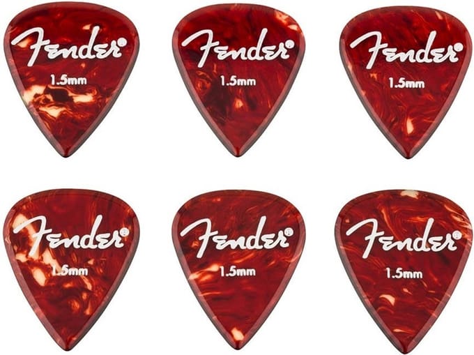 Fender Aero acrylic Plectrum 1.50 mm 6-pack
