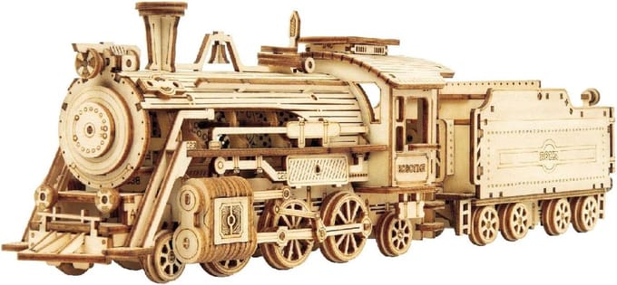 Houten 3D Puzzel Stoomtrein Model