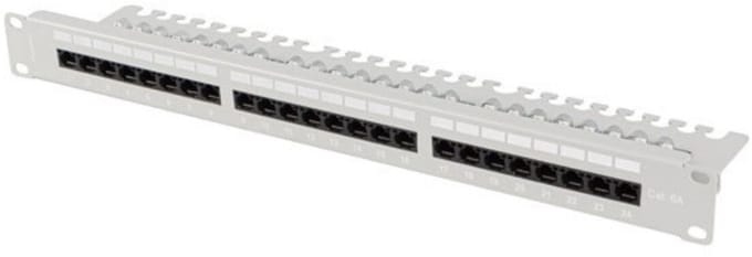 Patch Panel 24 UTP-Poorten Categorie 6 Lanberg PPUA-1124-S