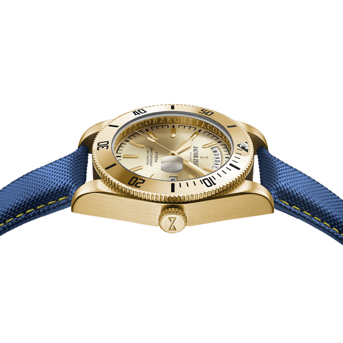 Jacob Zech - Heren Horloge Athena - Goud
