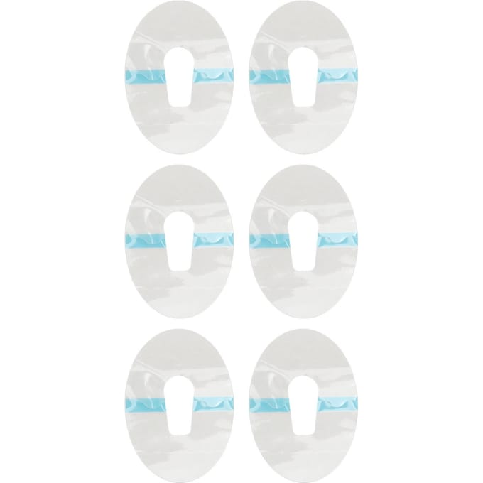10pcs Autocollants de Sonde de Surveillance du Glucose Adhésif Imperméable Couverture de Capteur de Glucose Transparent white