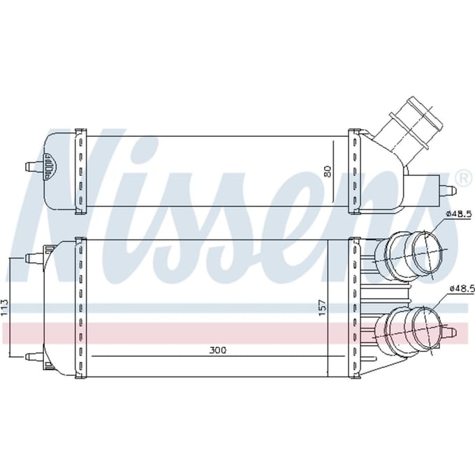 Intercooler NISSENS 96613