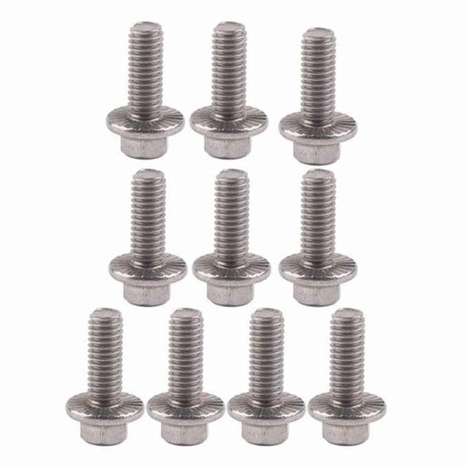 Allecto - Ss304 Flens Schroef - M6 Rvs Flensschroeven - Duurzaam en