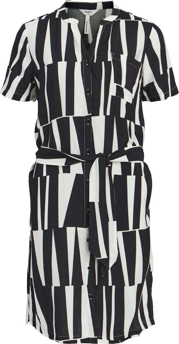 OBJECT OBJSELINE S/S SHIRT DRESS NOOS Dames Jurk - Maat 40