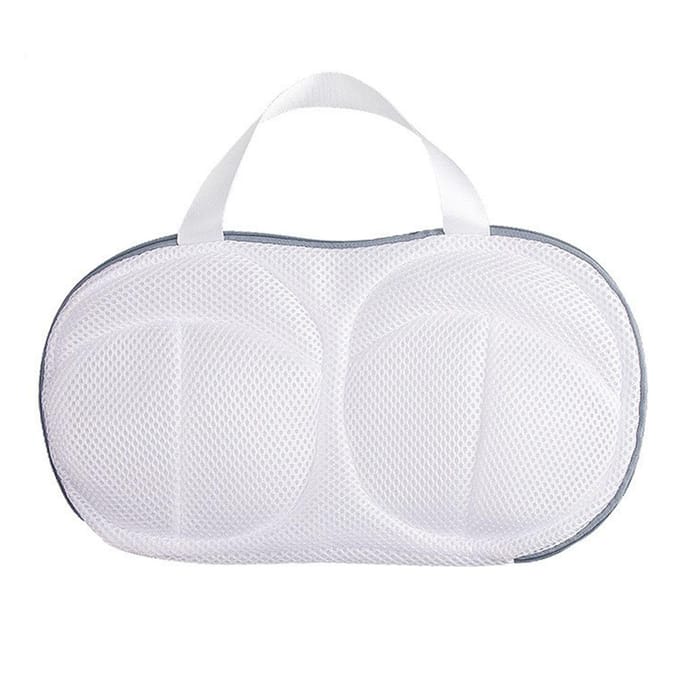 Sac à Linge pour Soutien-Gorge avec Double Fermeture Éclair Polyester Anti Déformation Sacs en Maille pour Machine à Laver gris clair