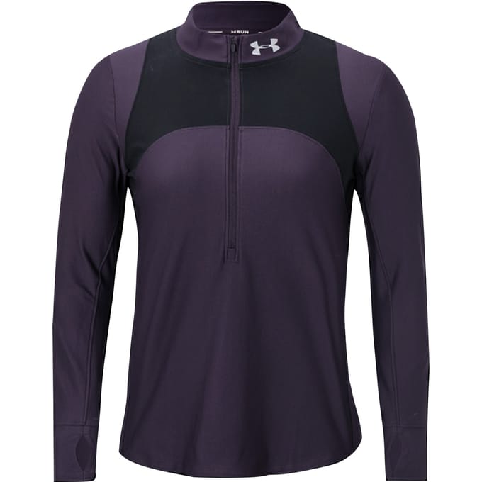 Under Armour Womens Qualifier 1/2 Zip Half Zip Top Purple 1326512 595