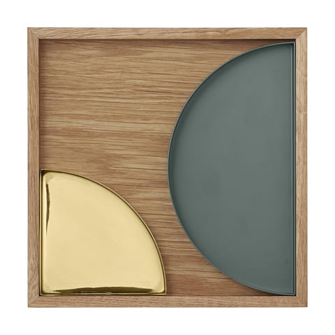 AYTM Unity Dienblad vierkant - eiken - 24,1 x 24,1 x 3 cm