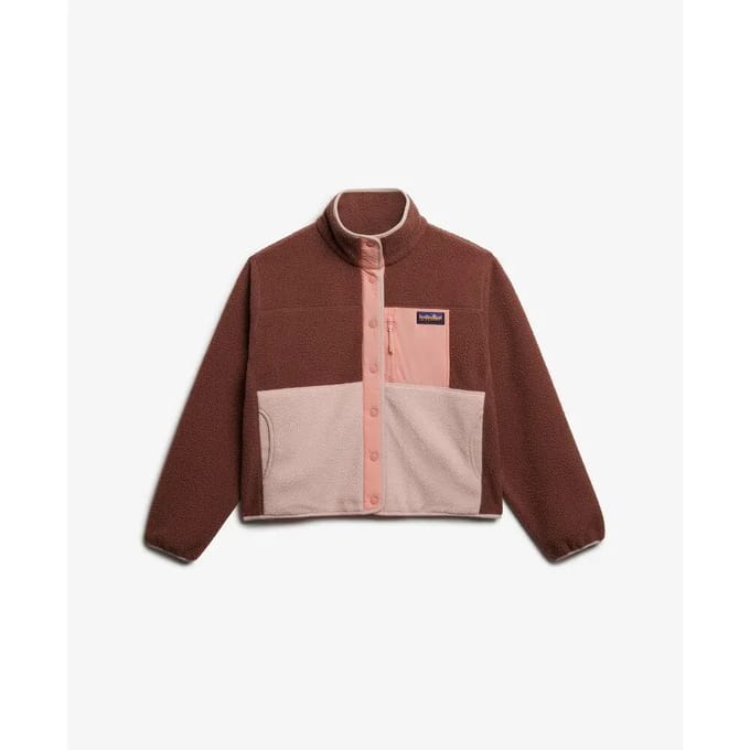 Superdry - Colour Block Fleece Jas - Dames - Hoodies