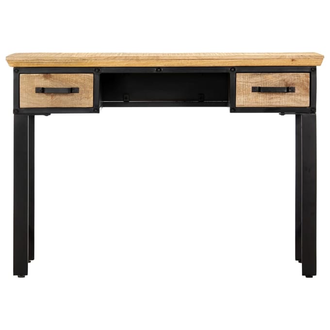 vidaXL - Schrijftafel - 110x50x76 - cm - massief - mangohout