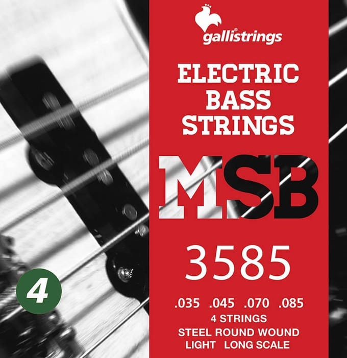 Galli MSB-3585 Bassnaren Set Staal Roundwound Light (035-085)