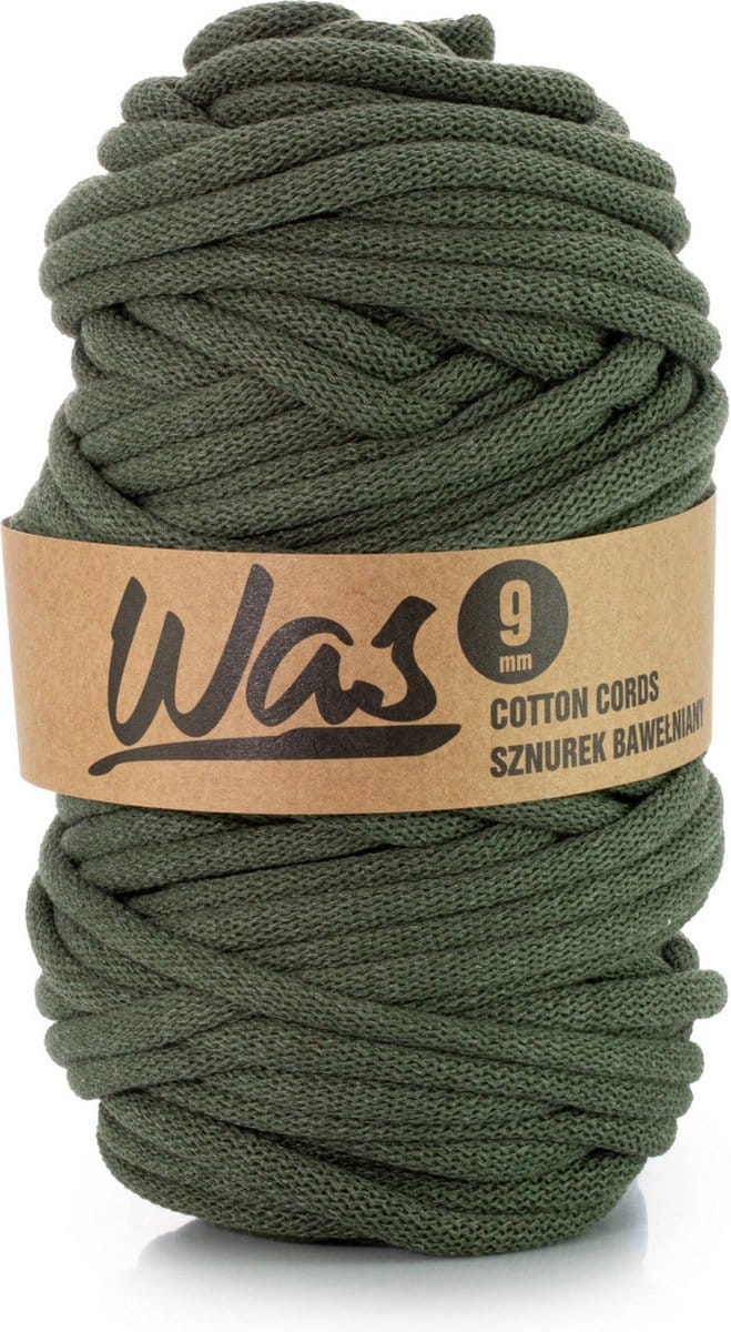 Was - Touw - katoenen - koord - Katoenkoord - macramé - 9 mm x 50 m - Khaki