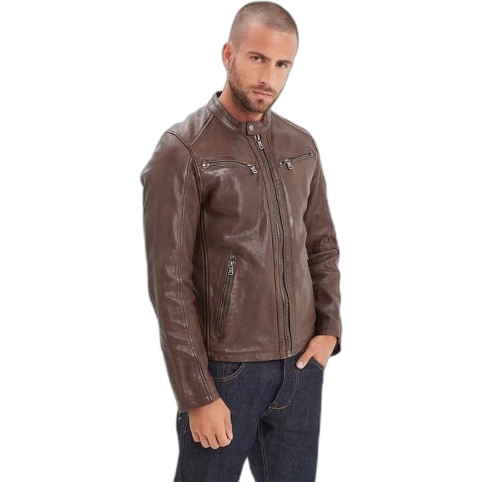 Leren jas Iron & Resin Gafino Lamb Vita