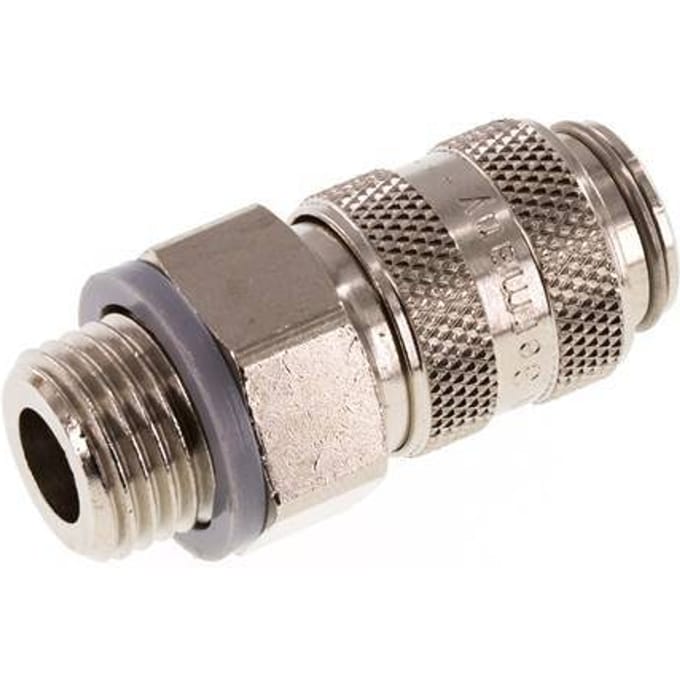 Vernikkeld Messing DN 5 Luchtkoppeling Snelkoppeling G 1/4 inch Buitendraad