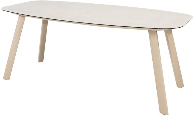Manolo dining tuintafel printed ceramic 180x95xH75 cm latte Taste 4SO