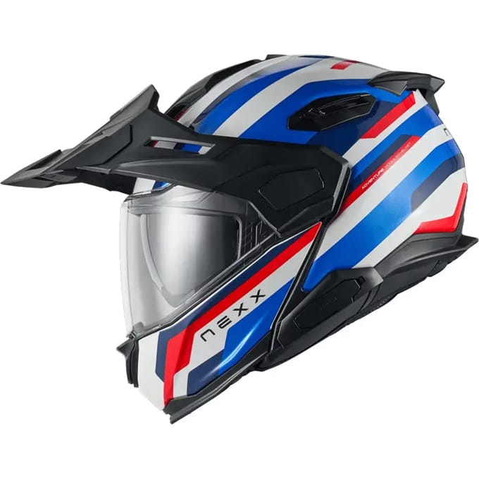 Nexx X.Lifecountry Westbound Blauw Rood Systeemhelm - Helm