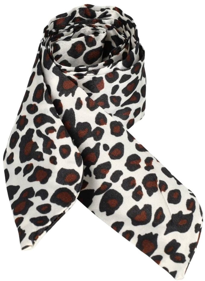 Haarband Haarlint 85cm - Panter Print - Bruin Wit