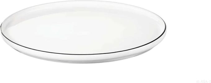 ASA Selection | Gebaks Bord | Oco Ligne Noire | Rond | Porselein | Wit | 14,5CM