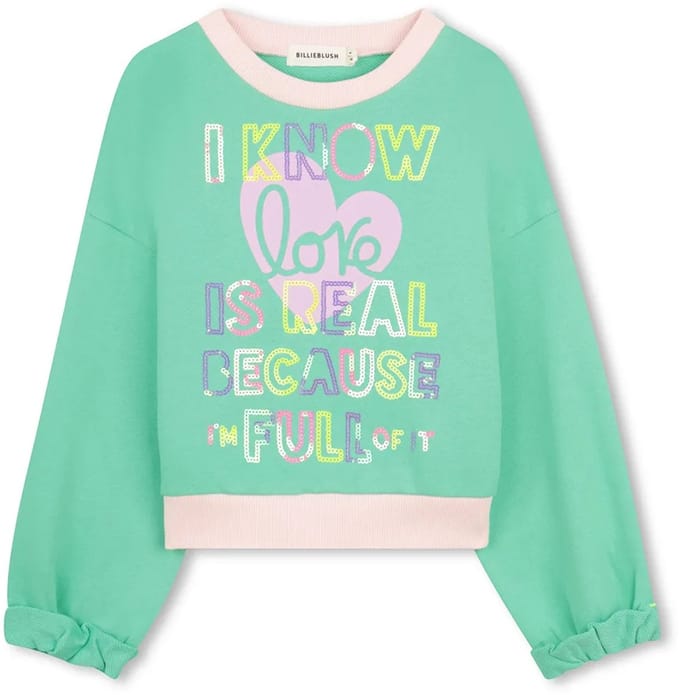Billieblush U21918 Sweatshirt Groen 4 Years Meisje