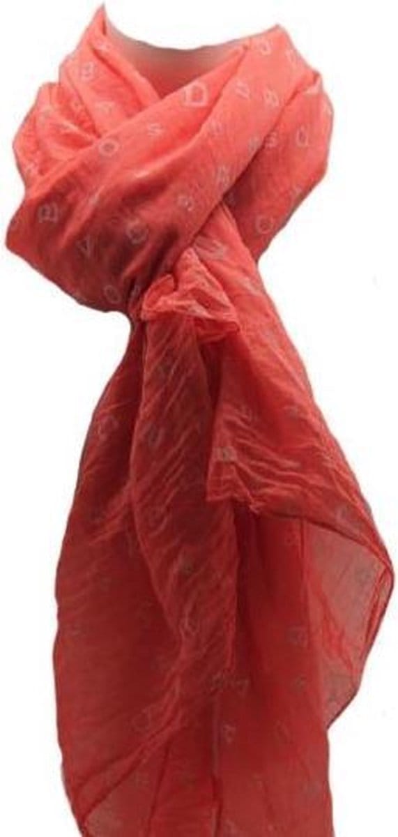 Dames Sjaal Zomer Sjaal Oranje-Roze