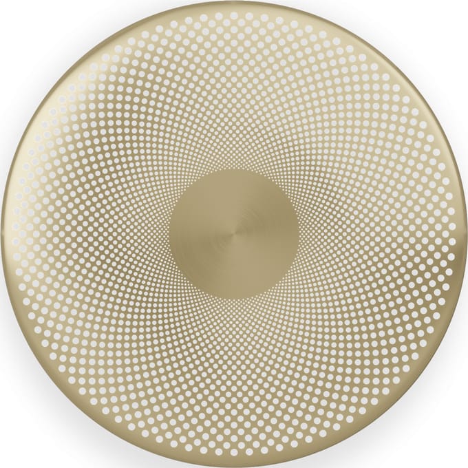 Northern LED wandlamp Glint messingkleurig, staal, Ø 25 cm