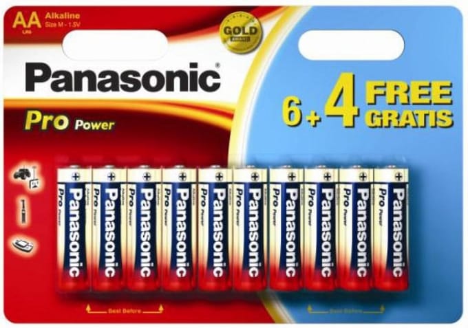 Panasonic Pro Power AA 6+4 Wegwerpbatterij Alkaline