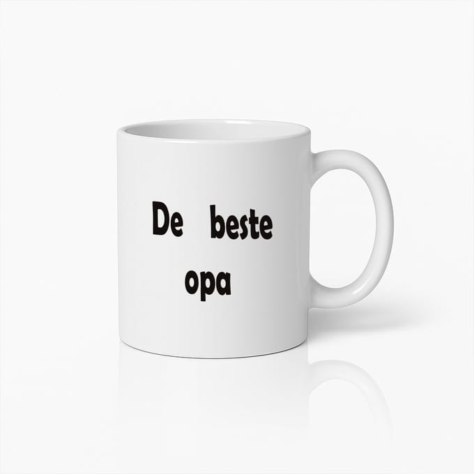 De Beste Opa Mok – Hartverwarmend Cadeau voor Grootvader – Grappige en Liefdevolle Koffiebeker