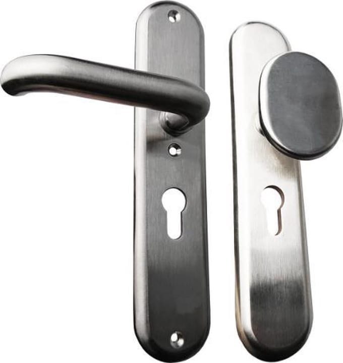 AVENUE topdesign wisselgarnituur  pc 72 mm deurknop plus deurkruk | RVS