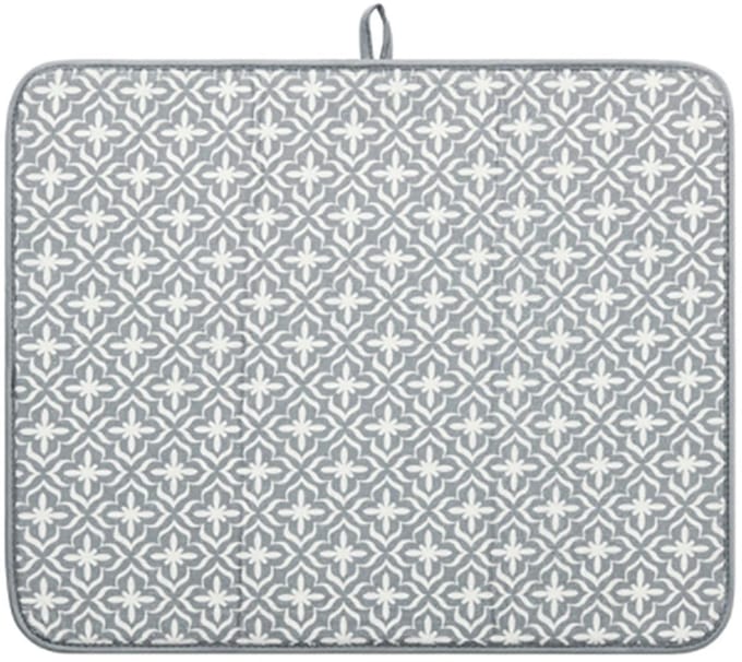 Dailygoods- Afwasmat Sneldrogend - Microvezel - Hittebestendig - Afdruiprek - 49x41 cm - Absorberend Materiaal - Afdruipmat