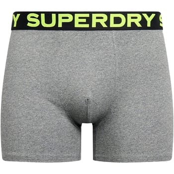 Superdry BOXER TRIPLE PACK Heren Onderbroek - Raven Black Marl