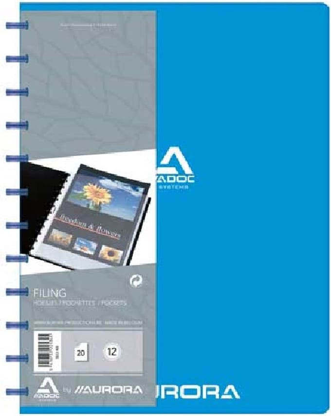 Adoc Bind-Ex Showmap A4 20 hoezen Blauw