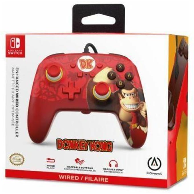 PowerA Bedrade Controller - Nintendo Switch - Donkey Kong Flex - 3m USB-kabel